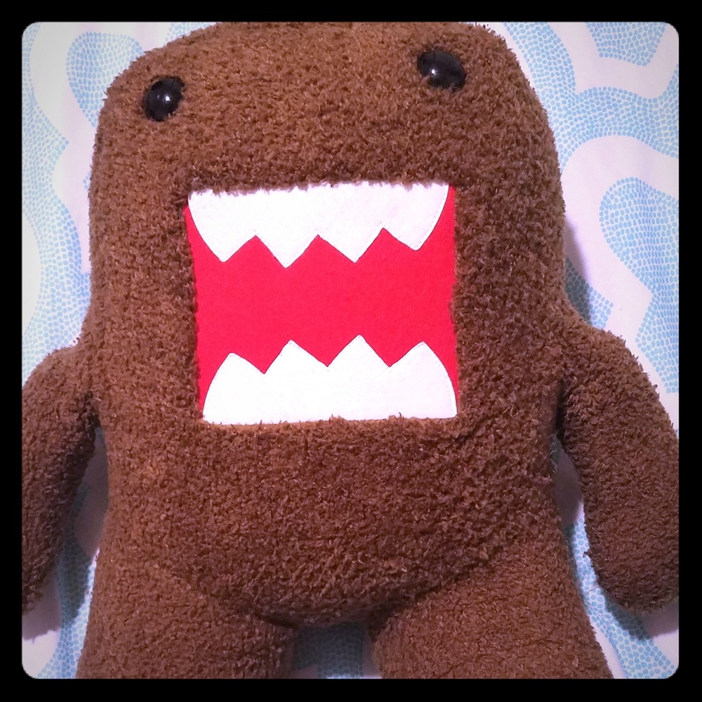 A big DOMO plush